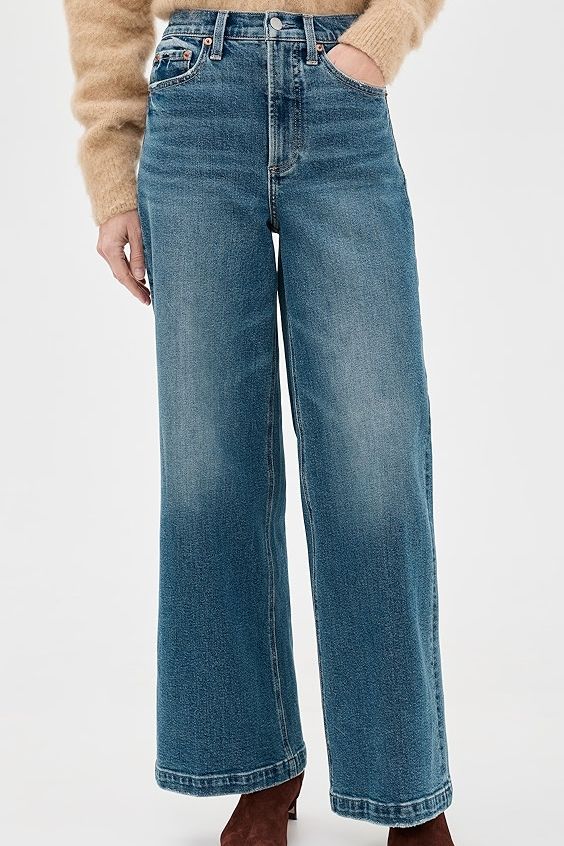 Pistola Lana High Rise Ultra Wide Leg Petite Jeans