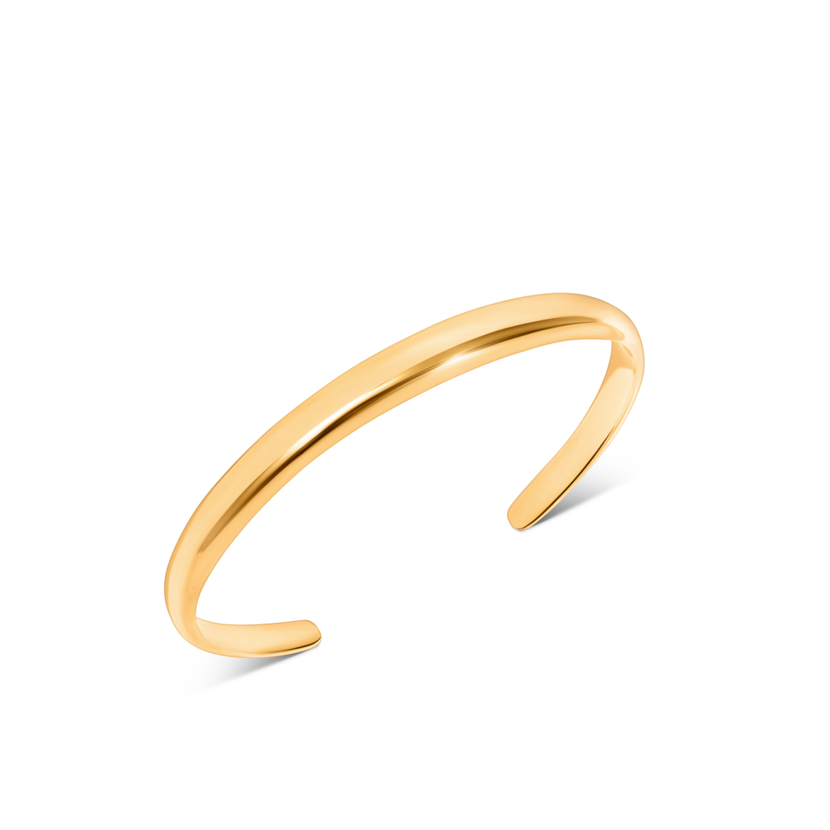 Domed Bangle (gold) - S/m (45mm X 55mm)