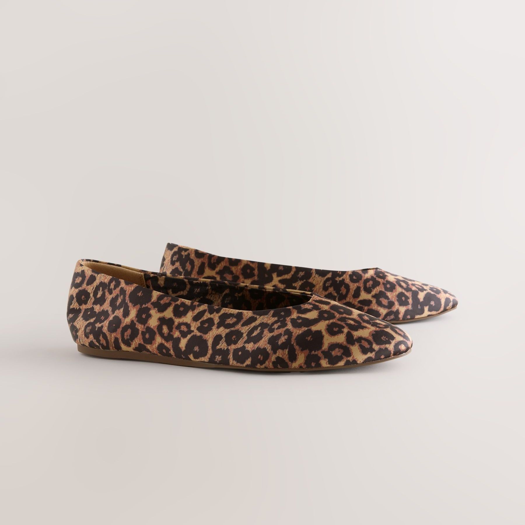 Leopard Forever Comfort&amp;reg; Almond Toe Ballet Flats