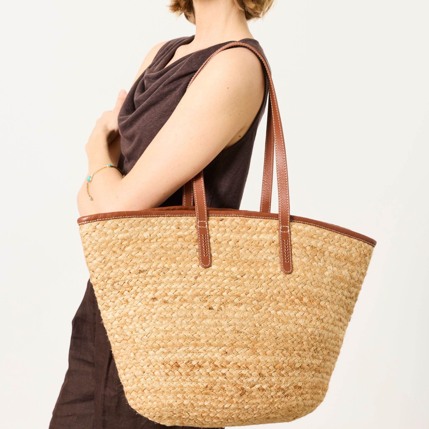 Natural Raffia Tote Bag