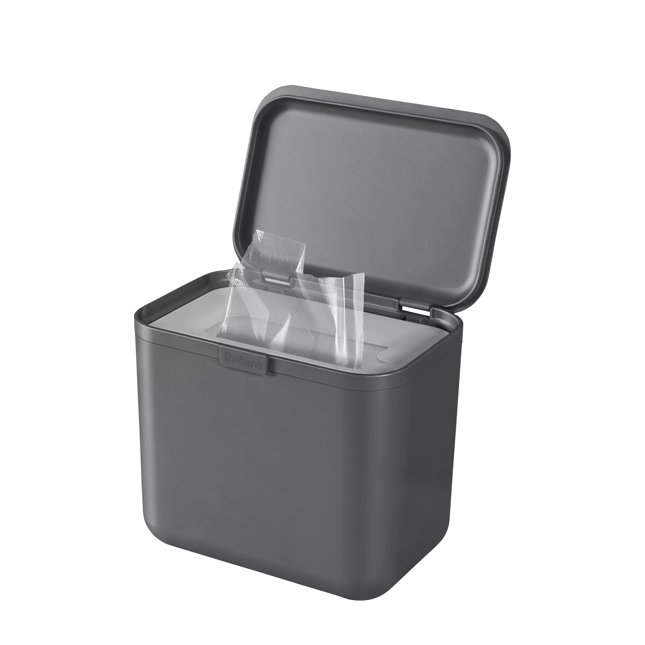 Reborn Squishbin Flexible Waste Caddy, 5l, Dark Grey