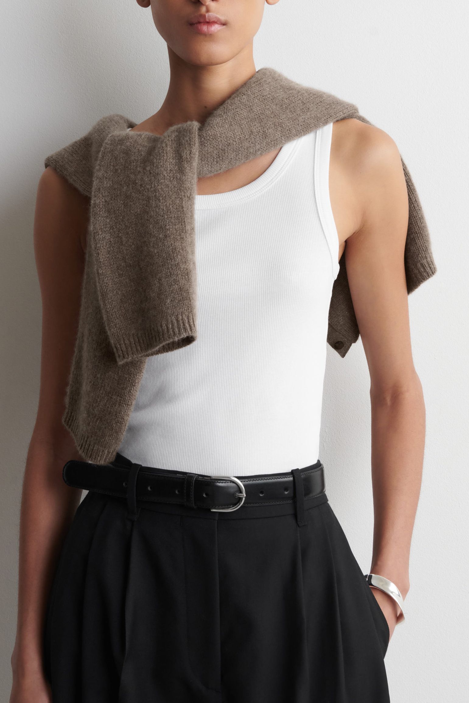 Ribbed Cotton Tank Top