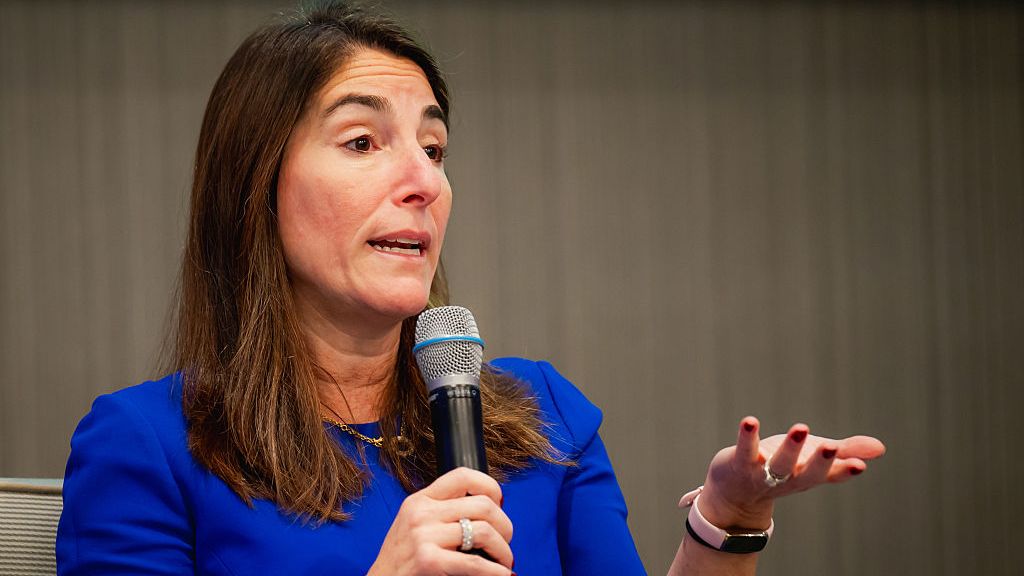 Cleveland Federal Reserve President Beth Hammack speaks at a conference