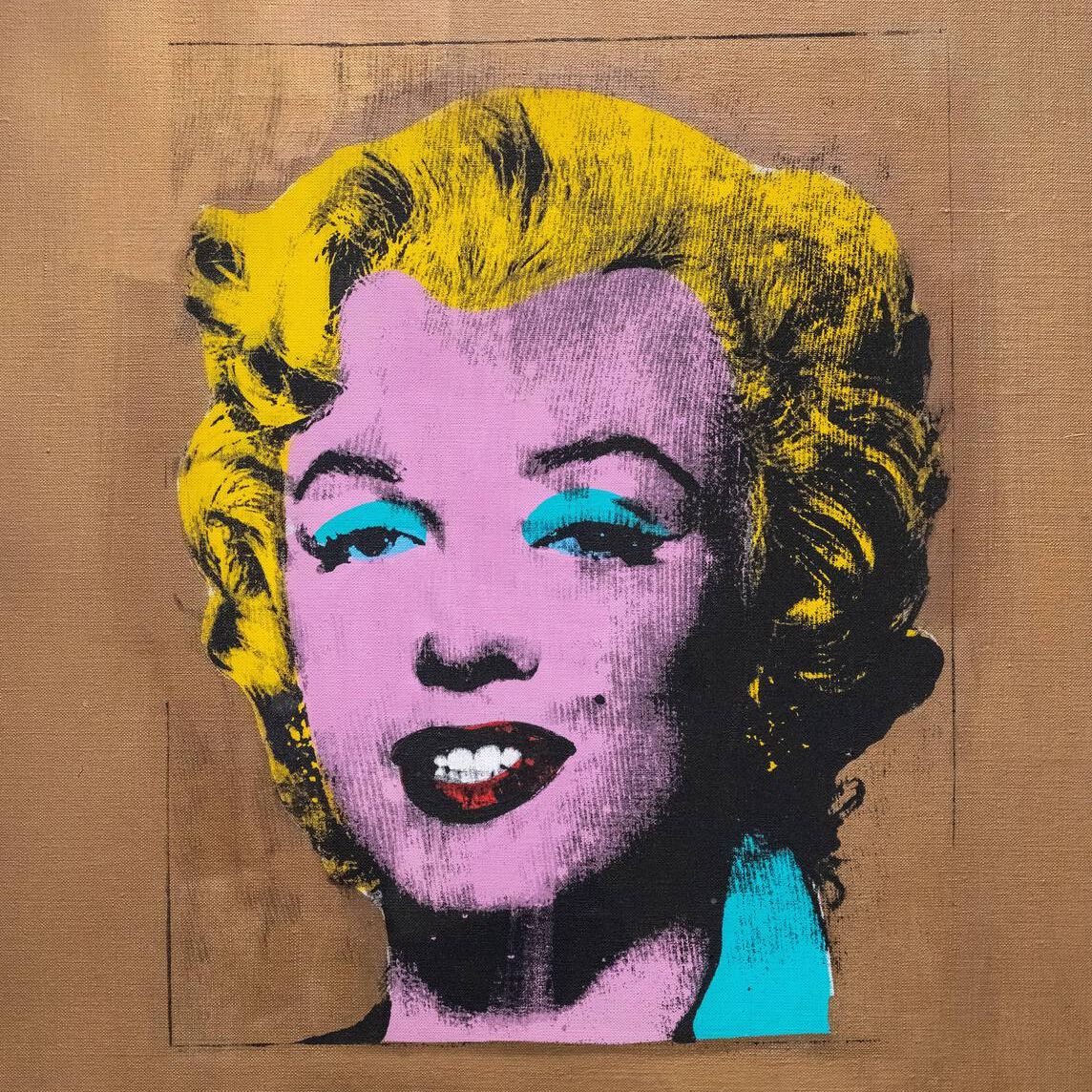 A pop art portrait of Marilyn Munroe