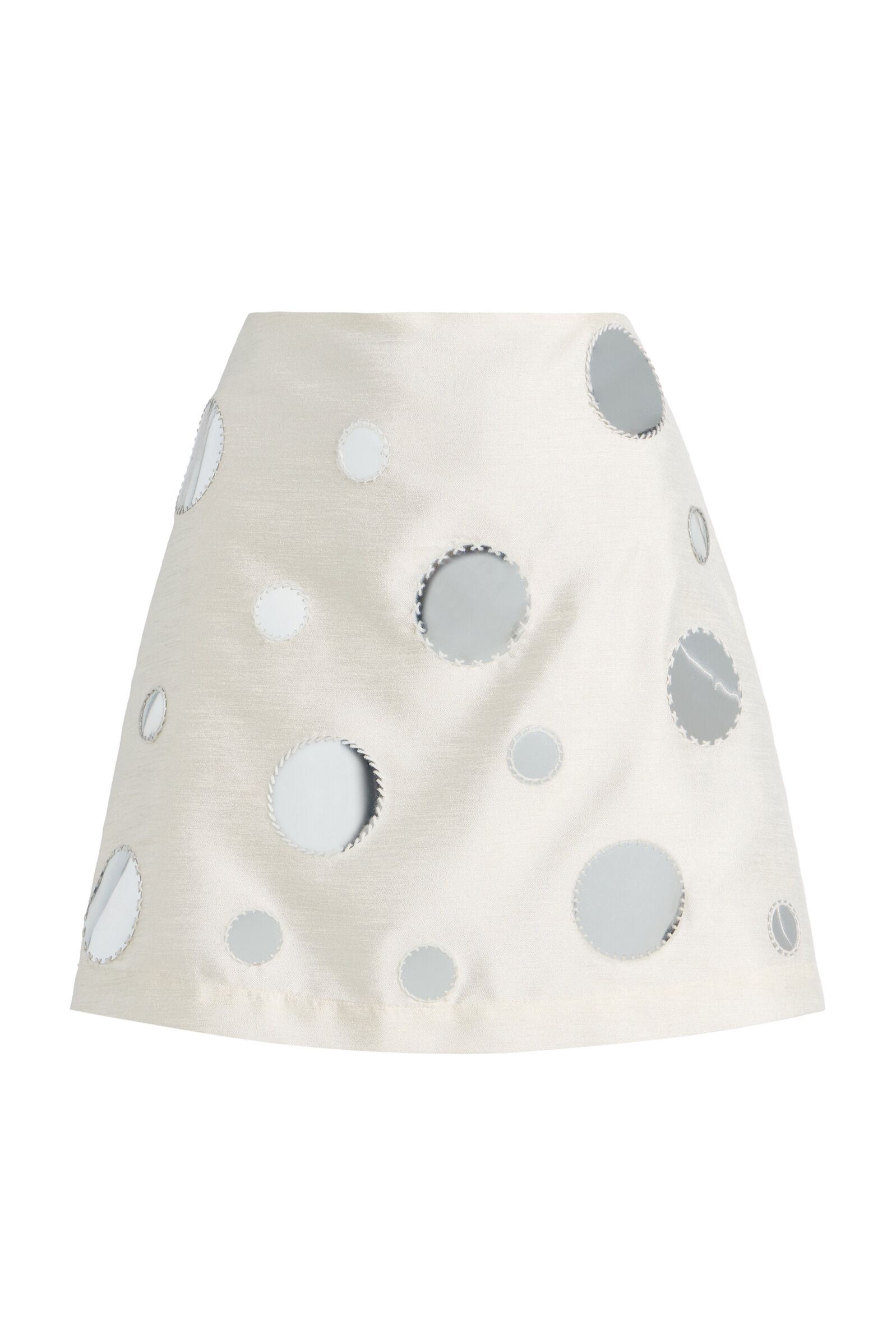 Exclusive La Isla Sequined Dupioni Mini Skirt