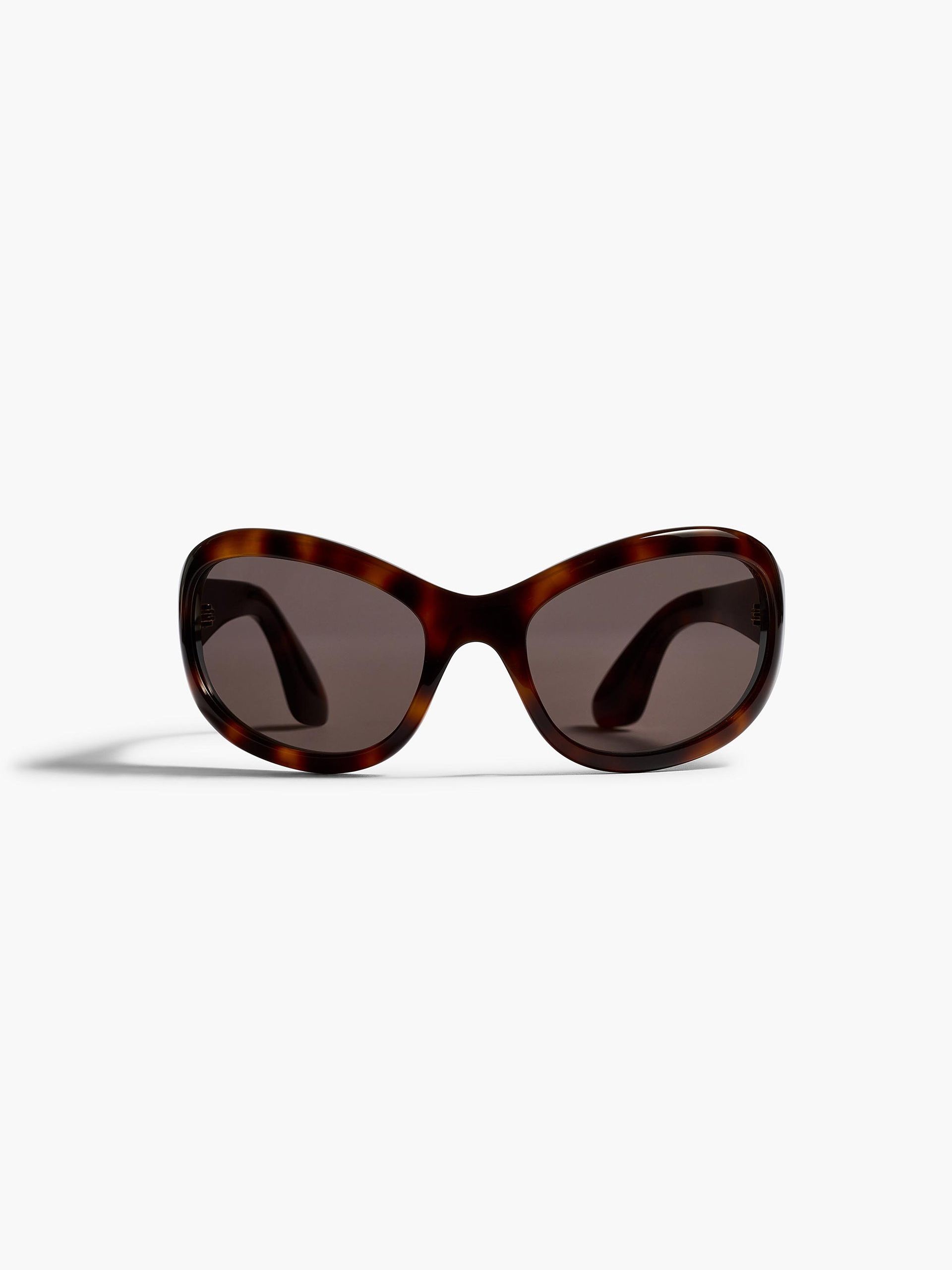 Khaite X Oliver Peoples 1967c in Dark Mahogany and Brown - O/s / Dark Mahogany / Brown / 100%ac/100%nylon