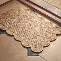 Scalloped Jute Doormat