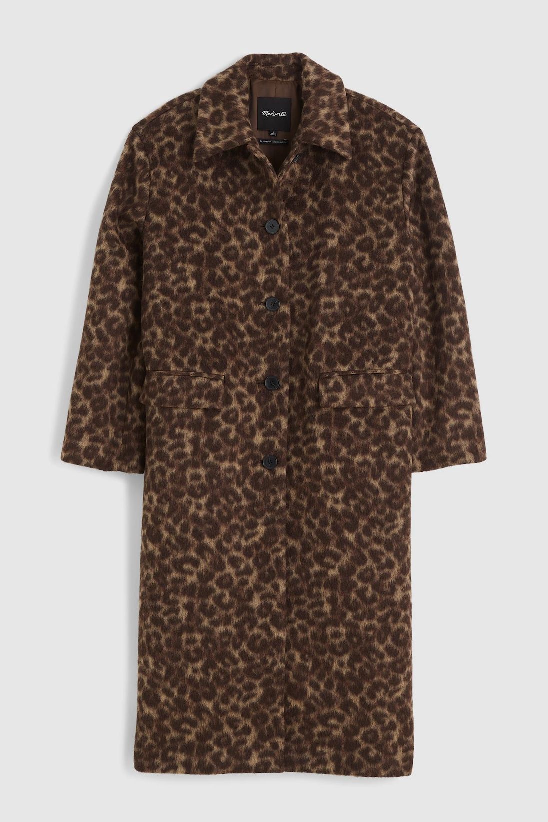 Madewell animal print tailored jacket