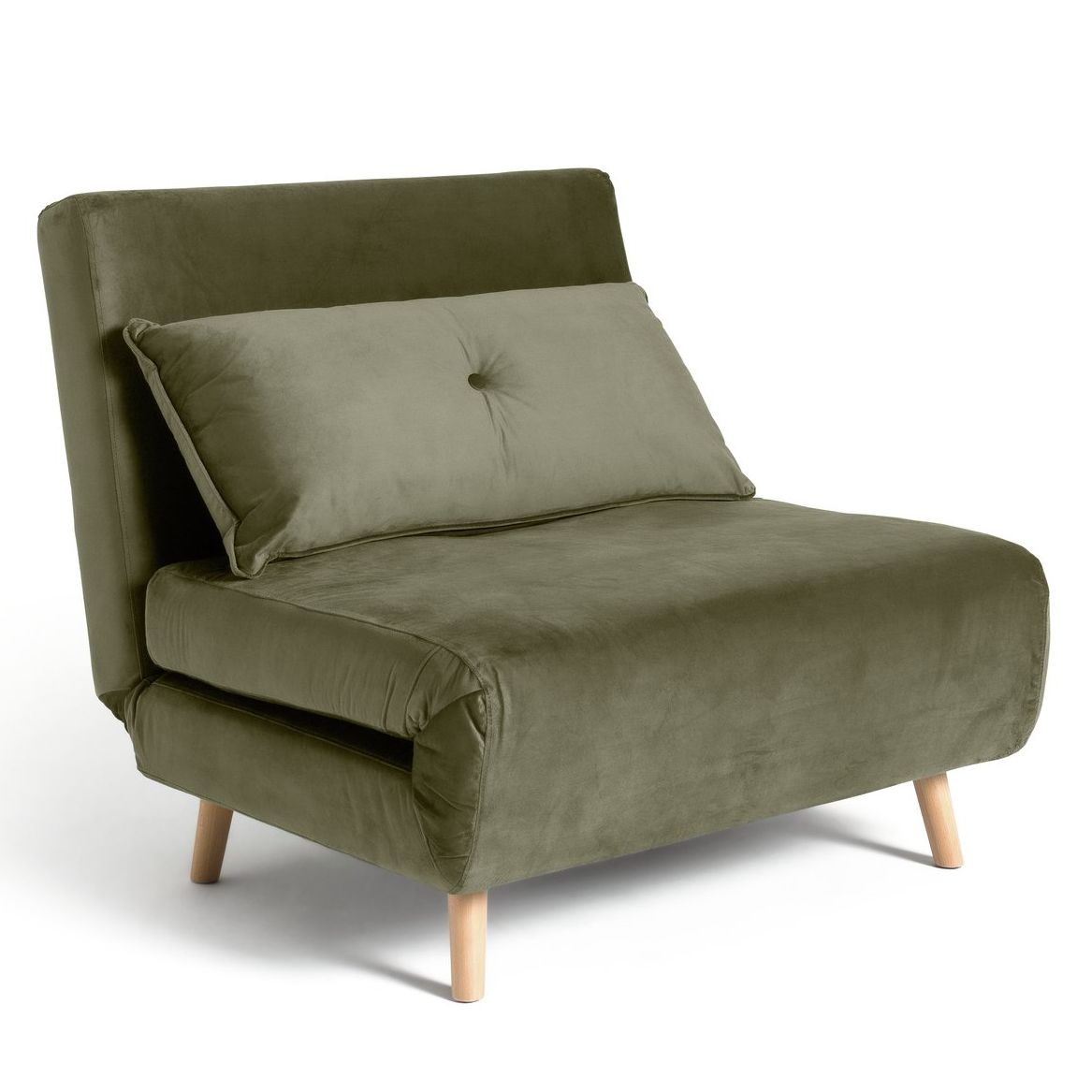 Habitat Roma Velvet Fabric Chairbed - Sage Green
