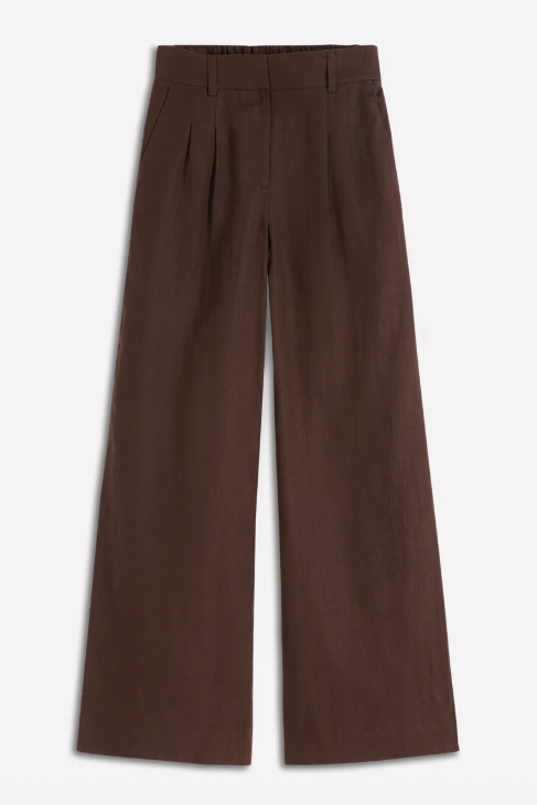 Boden, Kensington Linen Pants-Espresso