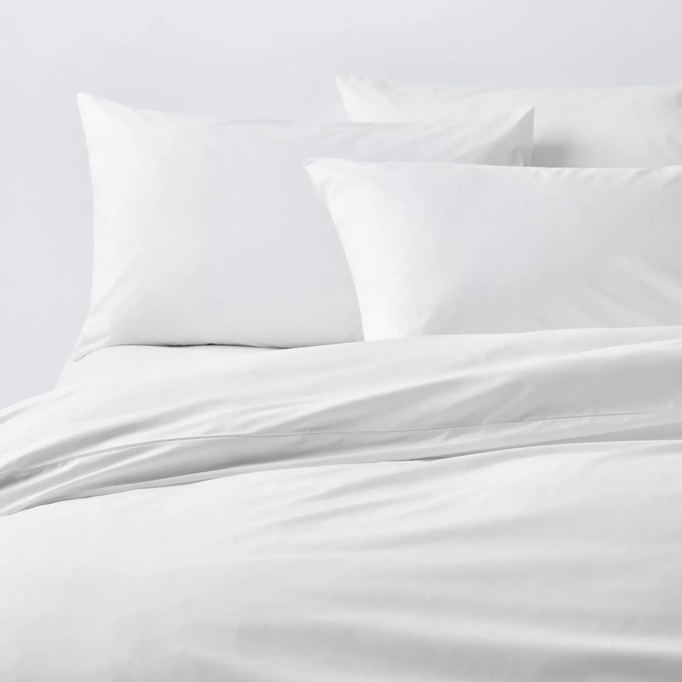John Lewis Crisp &amp;amp; Fresh 400 Thread Count Organic Cotton Duvet Cover Set, White