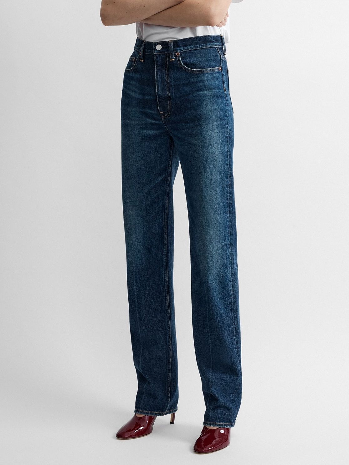 Classic Slim Denim Full Length Faded Blue - 23/28