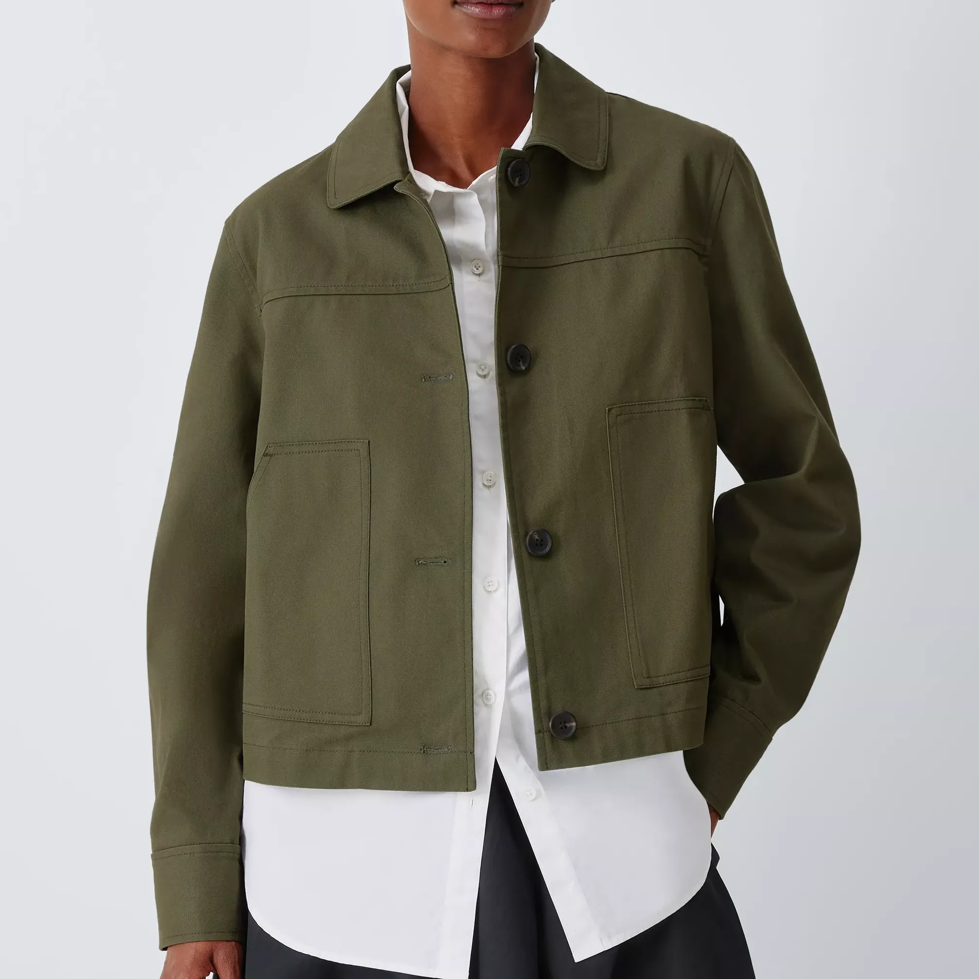 John Lewis Cotton Twill Utility Jacket
