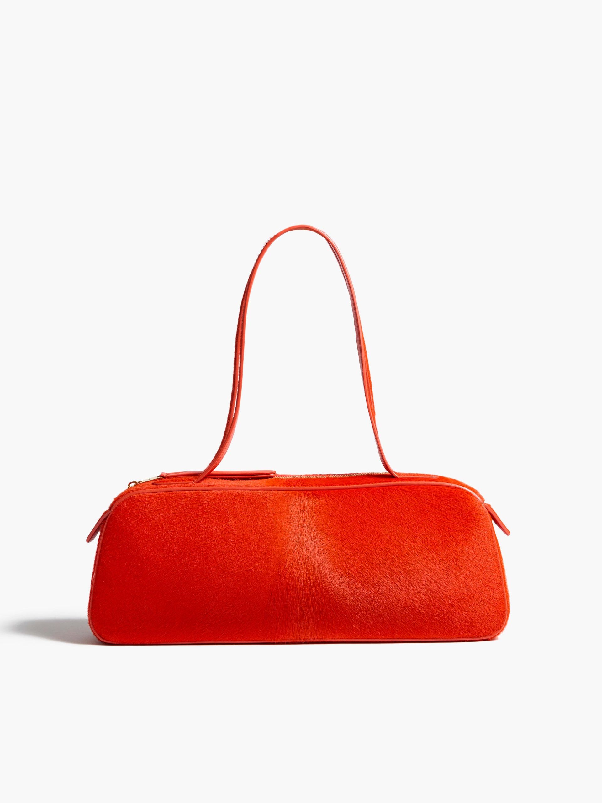 Simona Shoulder Bag in Persimmon Haircalf - O/s / Persimmon / 100%calfhair