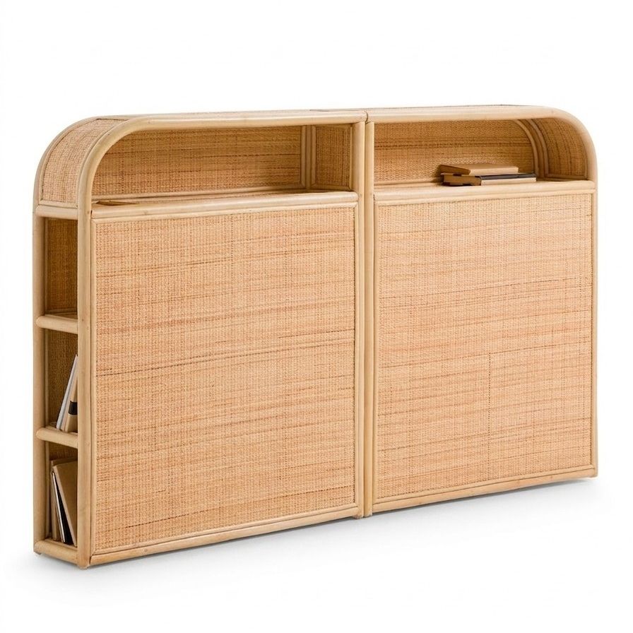 LA REDOUTE INTERIEURS, Ladara Rattan Storage Headboard