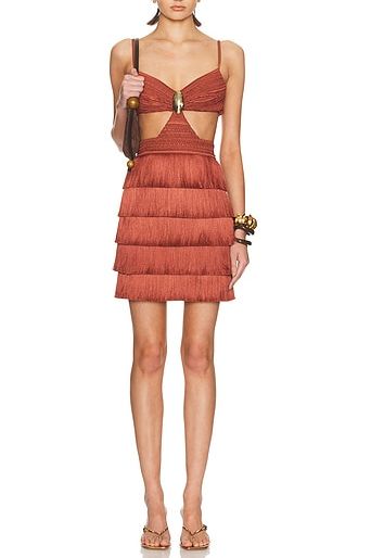 Amethyst Fringe Dress