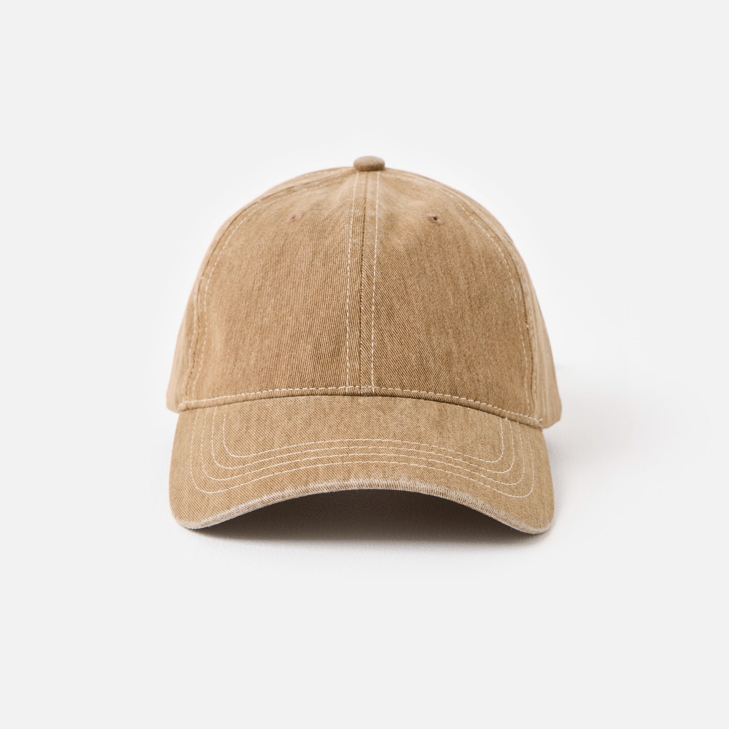Mocha Brown Bow Cap Hat | Oliver Bonas