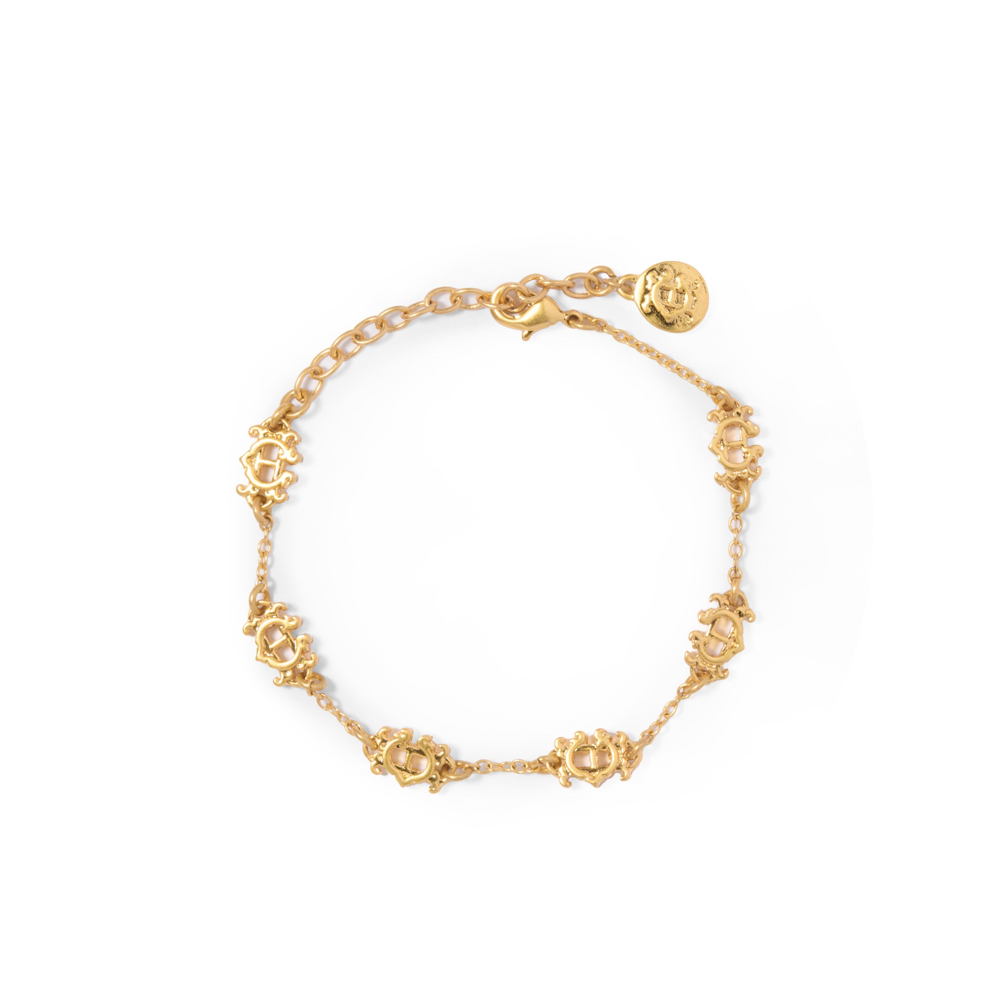 Fine Heraldic Hc Bracelet (vintage Gold)