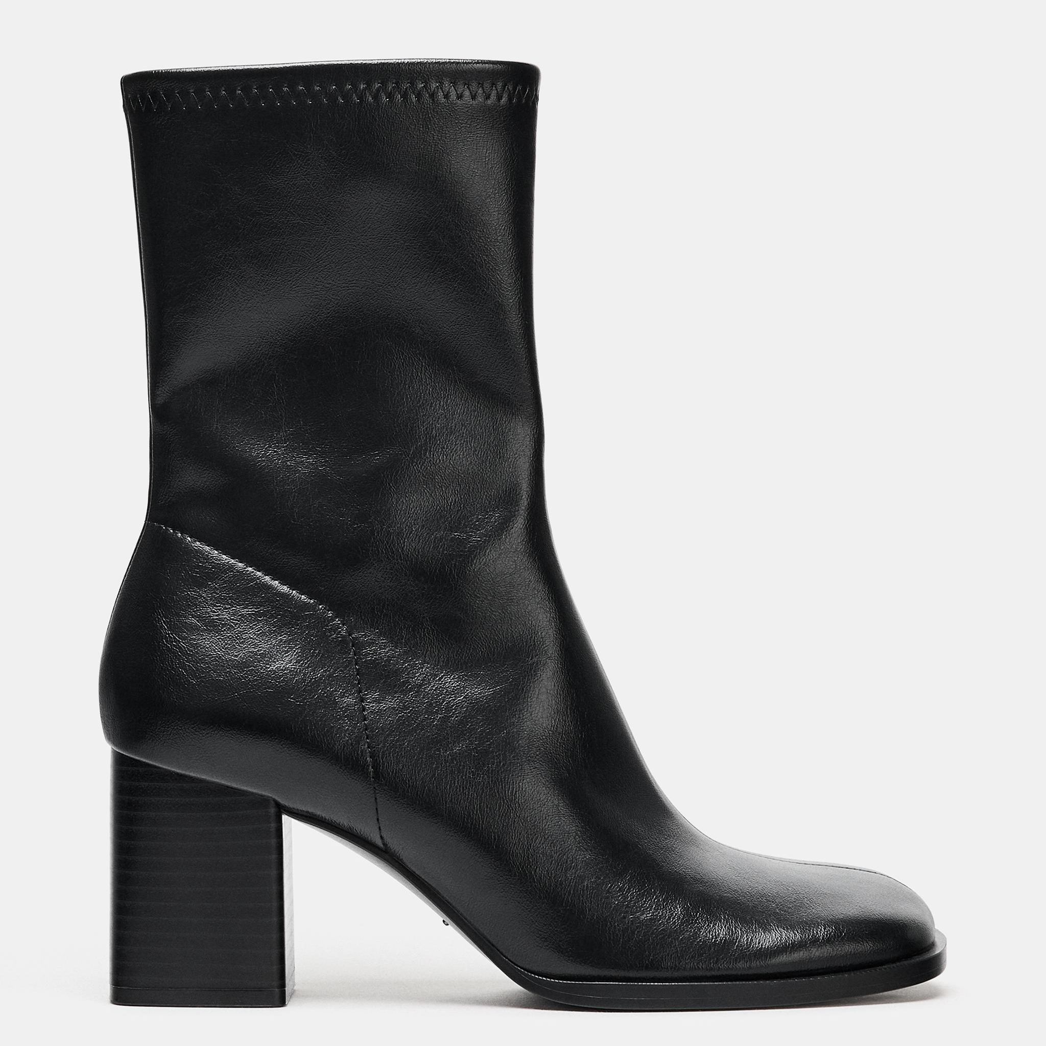 Block Heel Ankle Boots