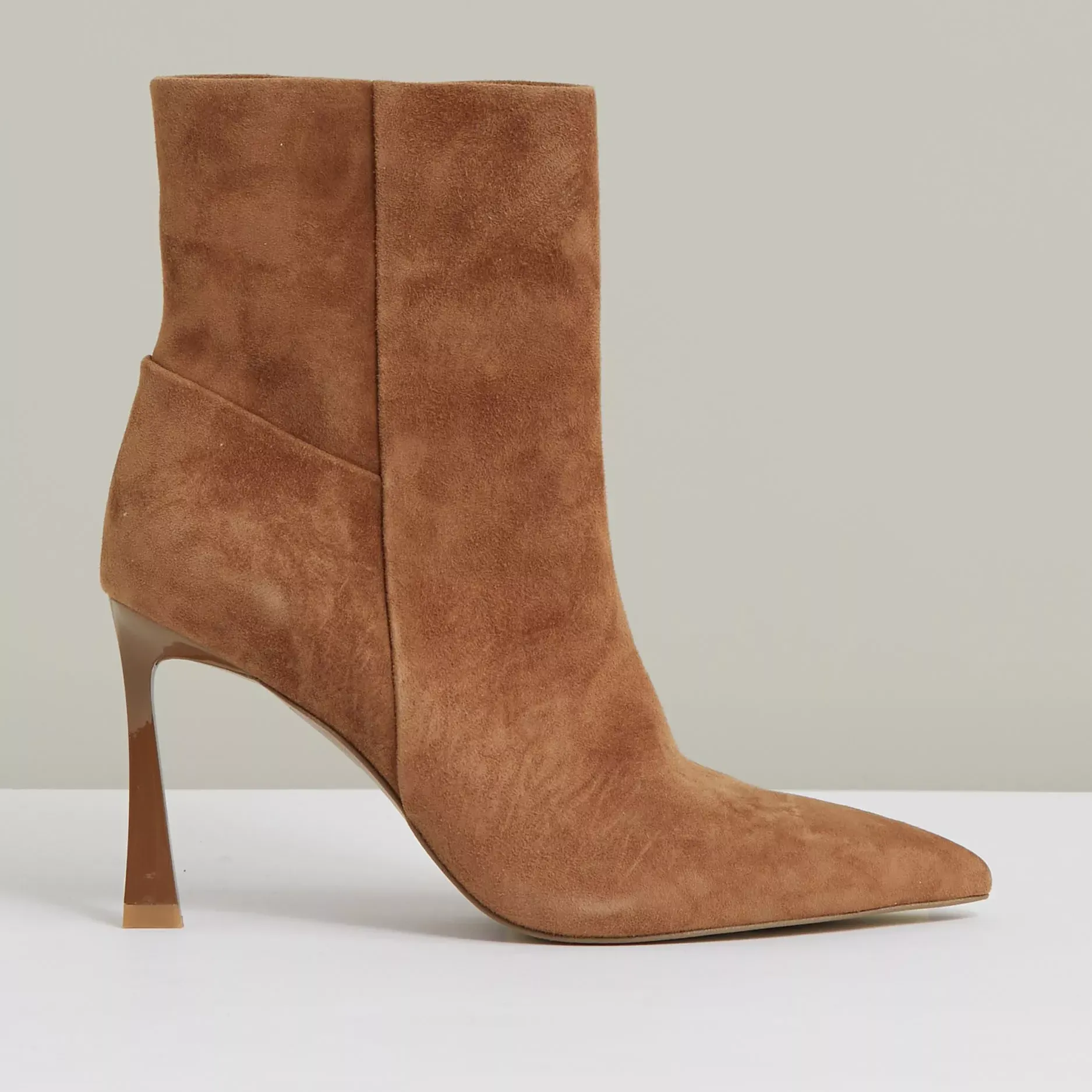 Reiss Carina Suede Ankle Boots, Tan