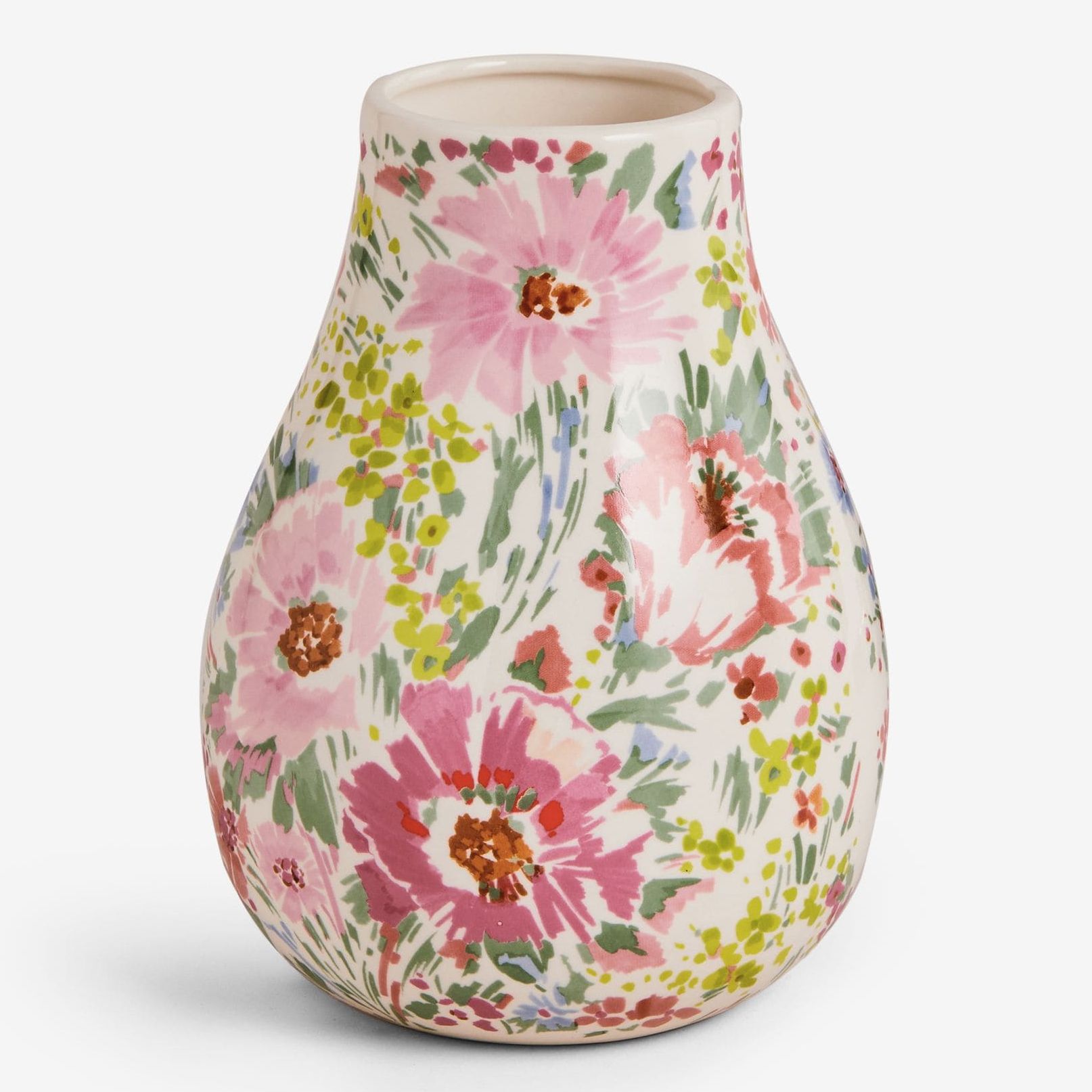 Multicolour Lisse Floral Print Medium Ceramic Vase