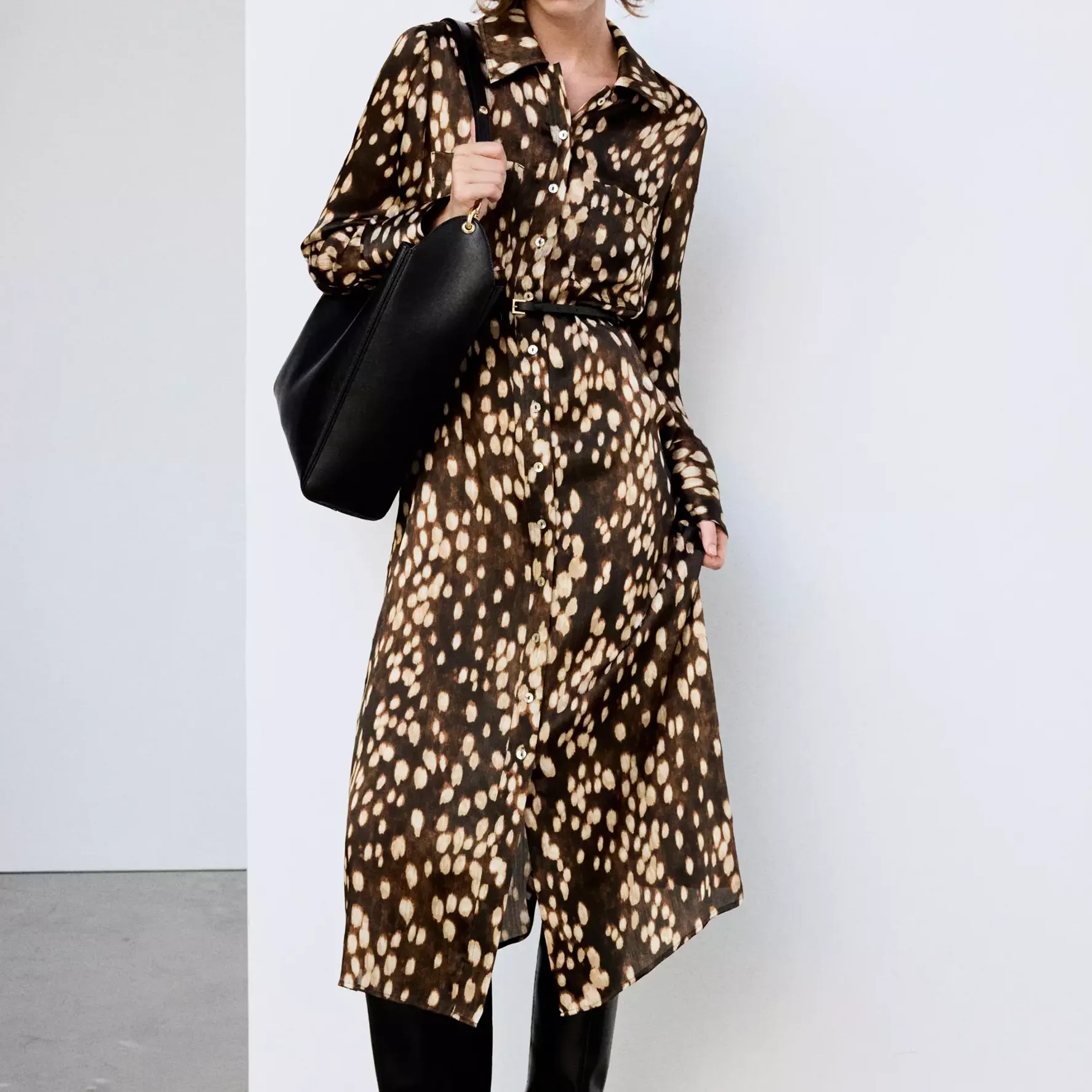 Printed Shirt Dress - Women | Mango United Kingdom