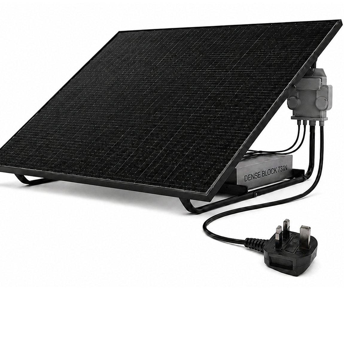 460w Plug-In Solar Pro Compact Ground Mount (apsystems Ez1-M, 1x 460w Panel) - One Colour