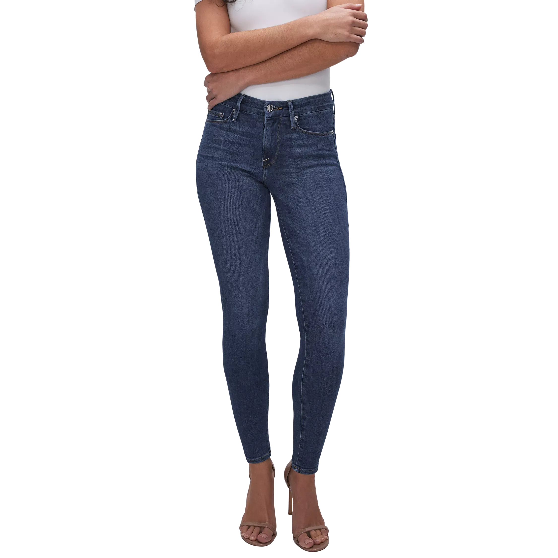 Good American Good Legs Skinny Jeans, Blue