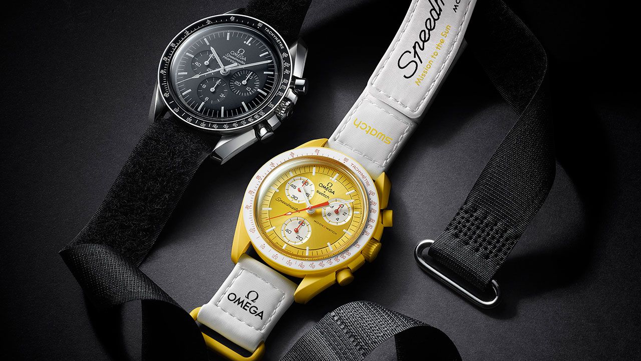 【美品】OMEGA×Swatch Speedmaster【格安】 Swatch Omega Speedmaster Mission to the Moon Watch - Pre