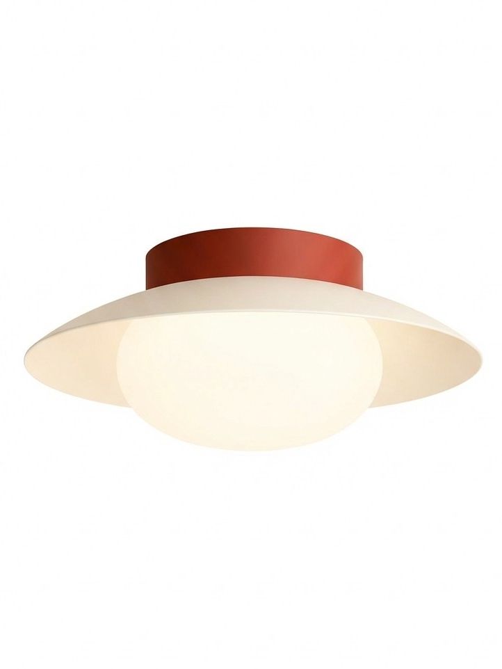 AMAZON, Modern Flush Mount Ceiling Light 35cm in Red