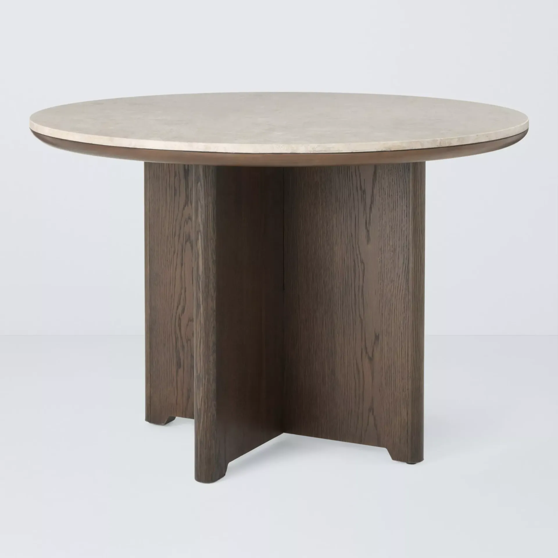 John Lewis Ritz Marble Dining Table, Brown, Brown