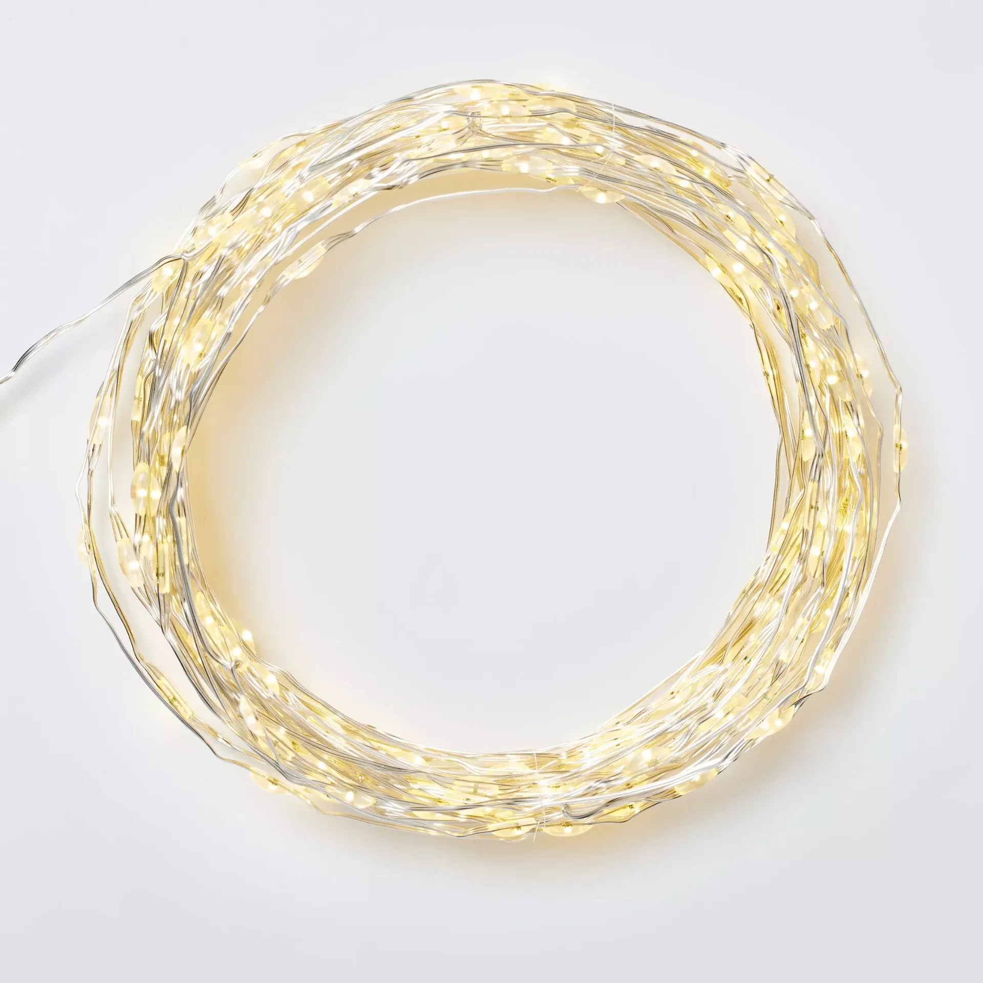John Lewis 240 Micro Led String Lights, Lit Length 12m, Warm White