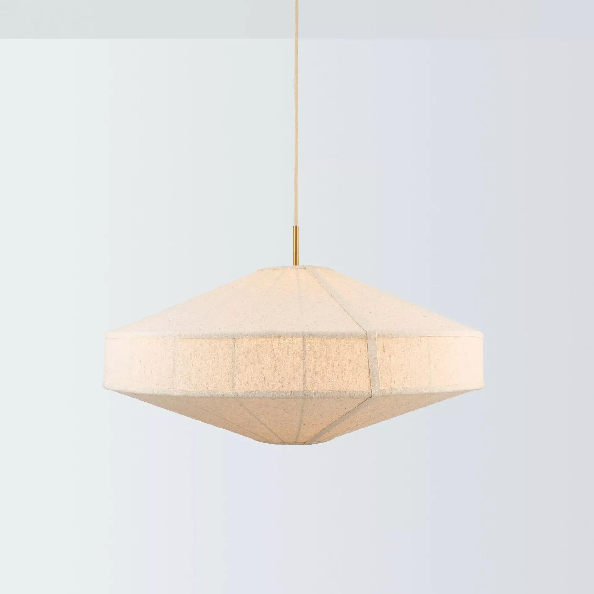 John Lewis Rune Pendant Ceiling Light, Sandstone