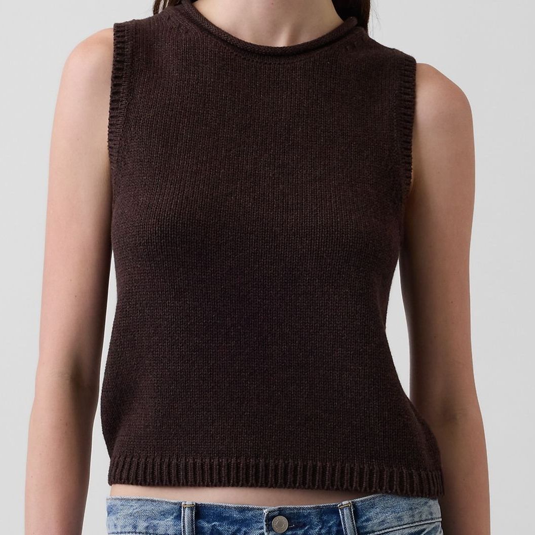 GAP Chocolate Brown Knitted Vest