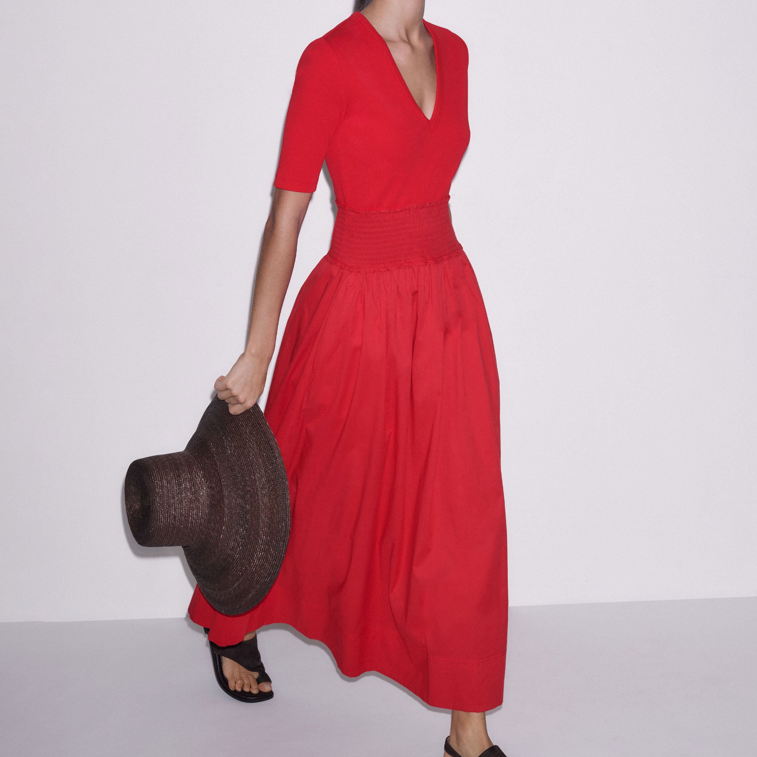 Mixed Media Maxi Dress
