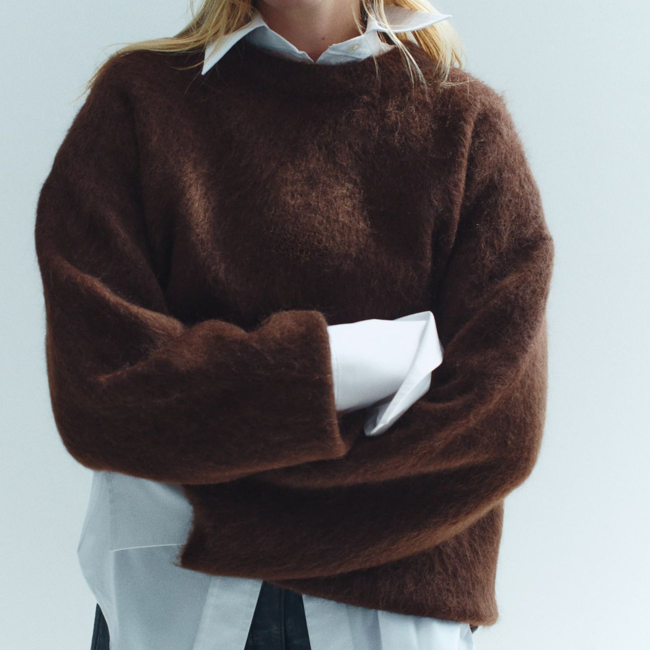 Oversized Mohair-Blend Jumper
