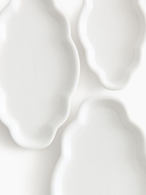 3-Piece Porcelain Serving Plate Set