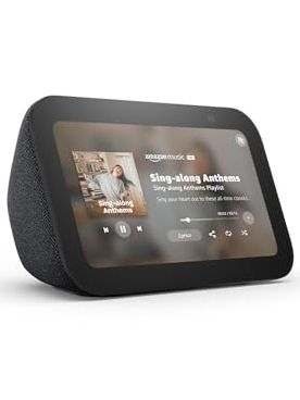 Amazon Echo Show 5 (newest Model), Smart Display, Designed for Alexa+, 2x the Bass and Clearer Sound, Charcoal