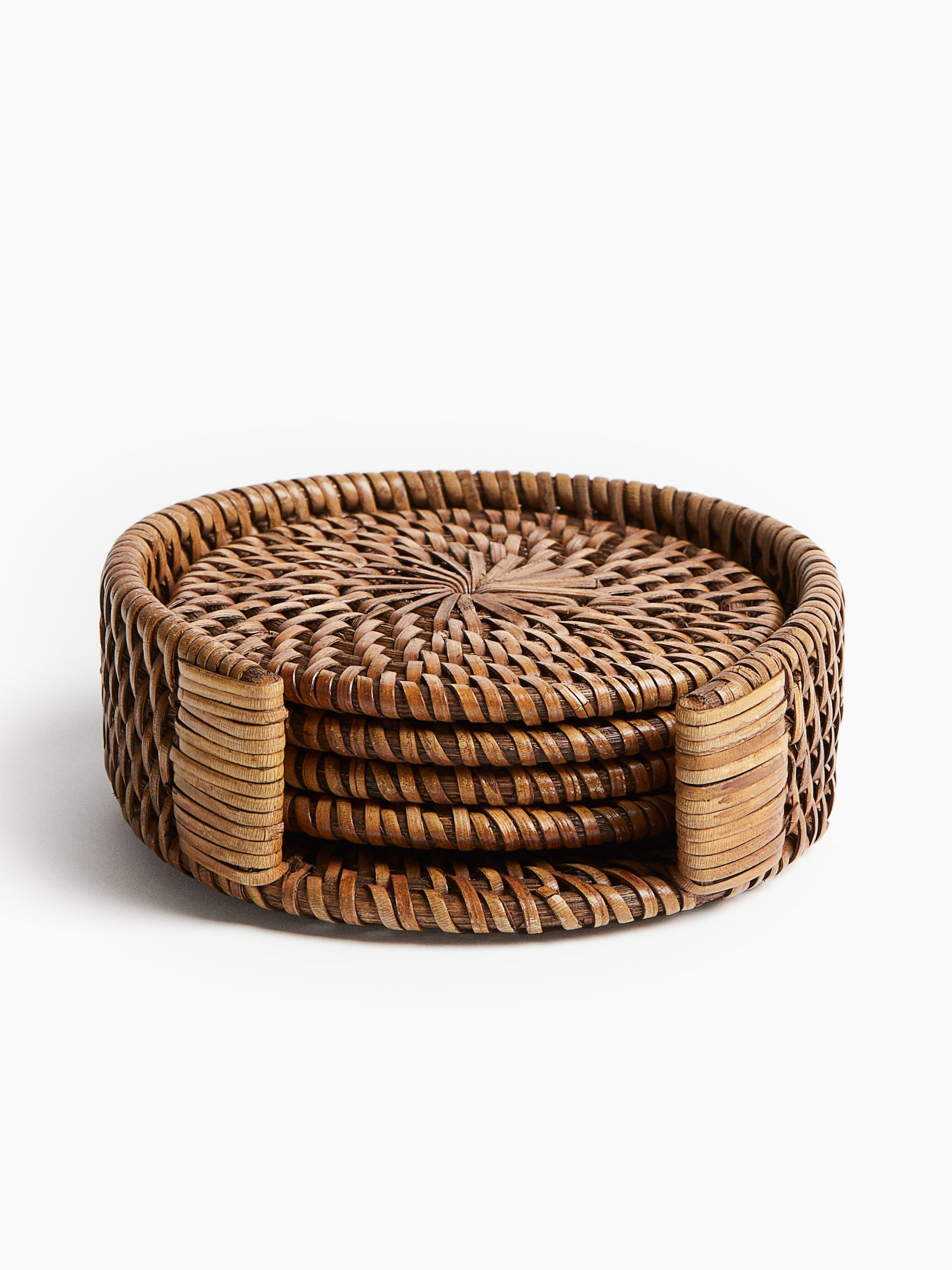 4-Pack Rattan Coasters 