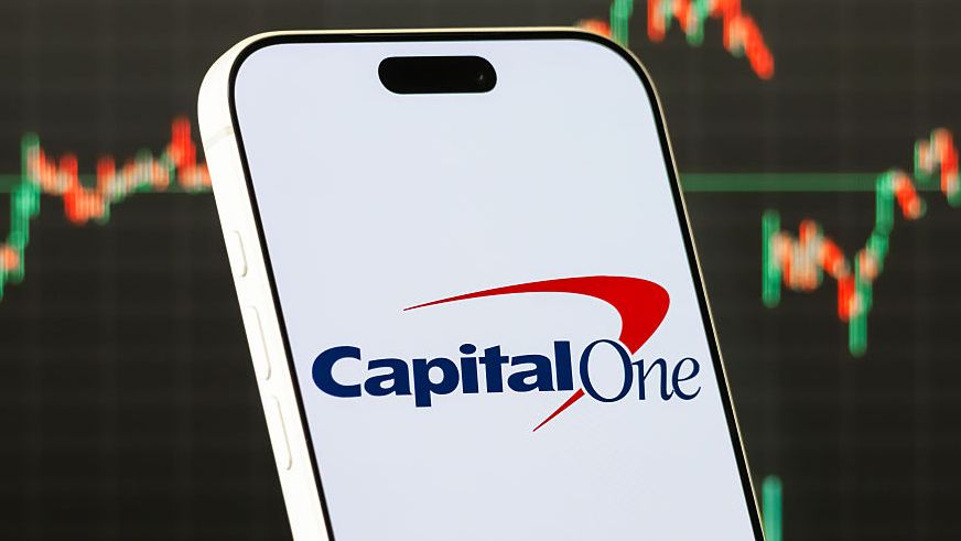Capital One Logo Shown on Smartphone