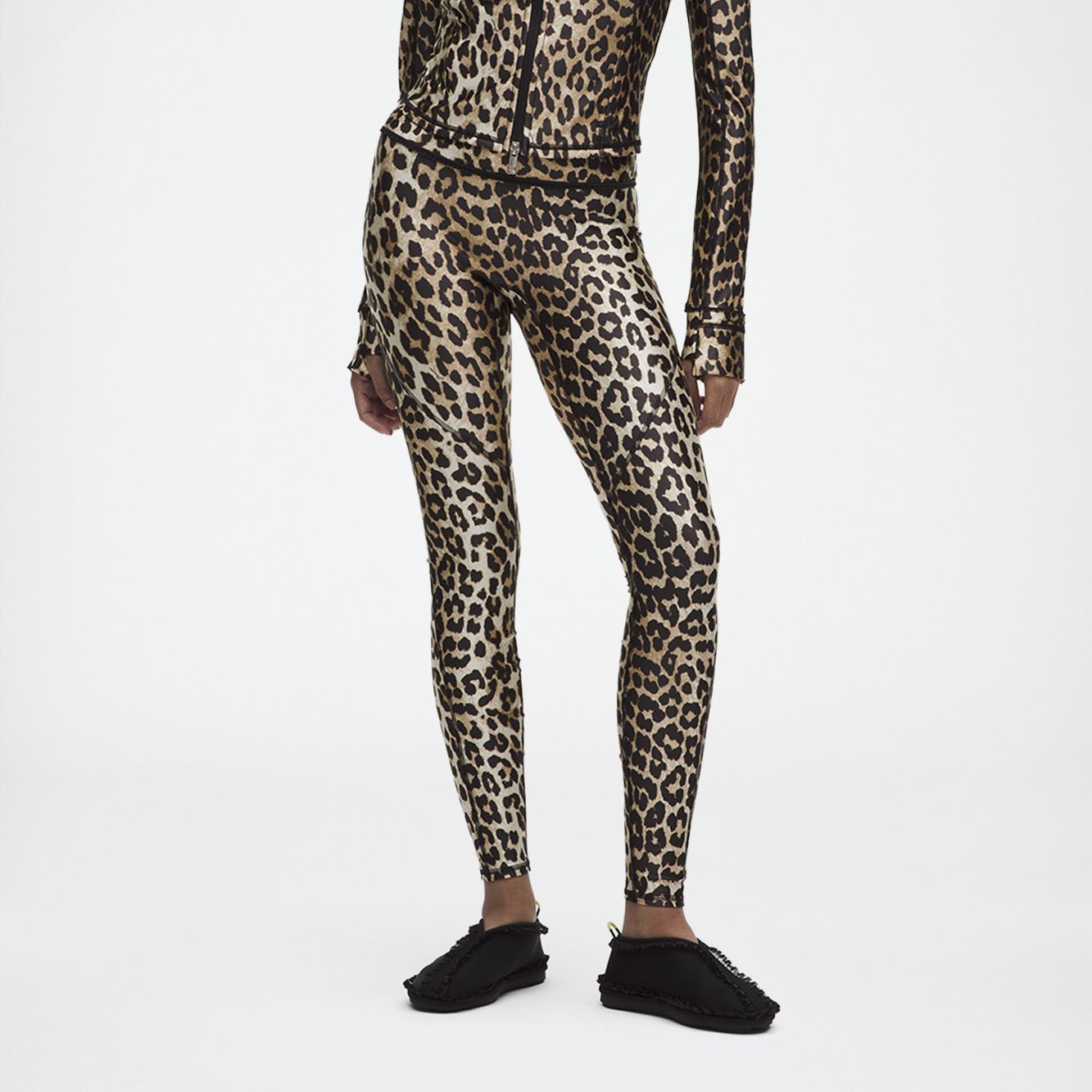 Ruffle-Trim Mr Tight in Leopard