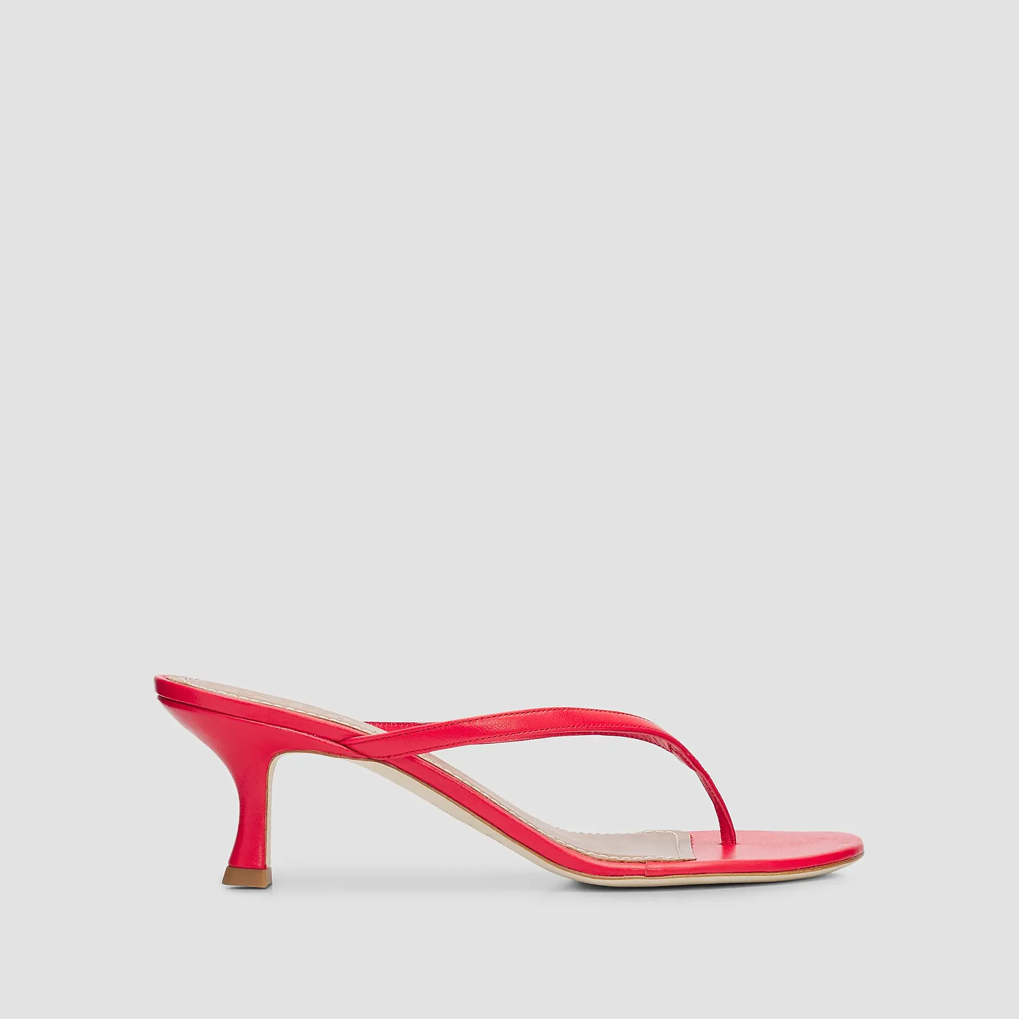 Freja 60mm Leather Kitten-Heel Sandals
