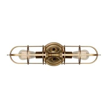Feiss Lighting-Urban Renewal-Two Light Wall Bracket in Period Inspired Style-5.5 Inch Wide by 20.25 Inch High-Dark Antiq