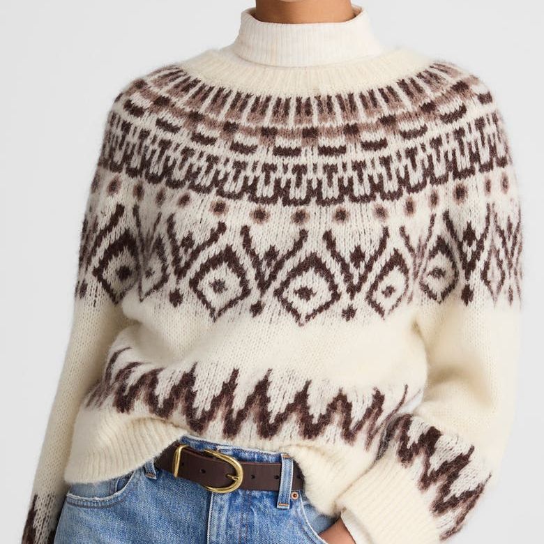 Fair Isle Wool &amp;amp; Alpaca Blend Sweater