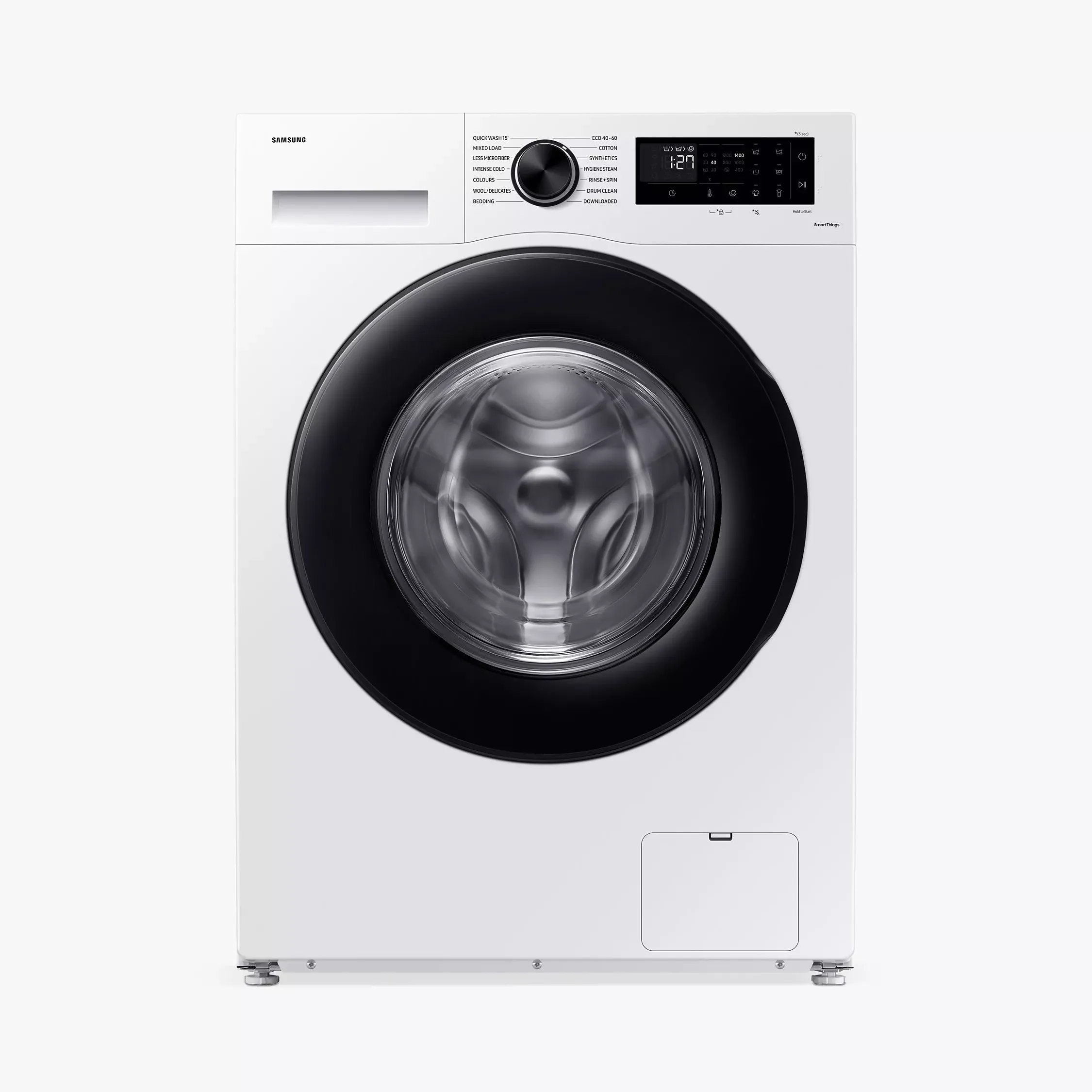 Samsung Series 5 Ww80cgc04dae Freestanding Washing Machine, Ai Energy, 8kg Load, 1400rpm, White