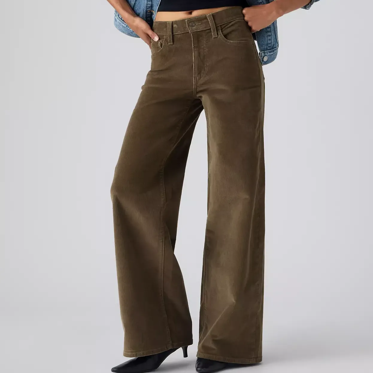 Levi's 728 High-Rise Wide-Leg Cord Trousers