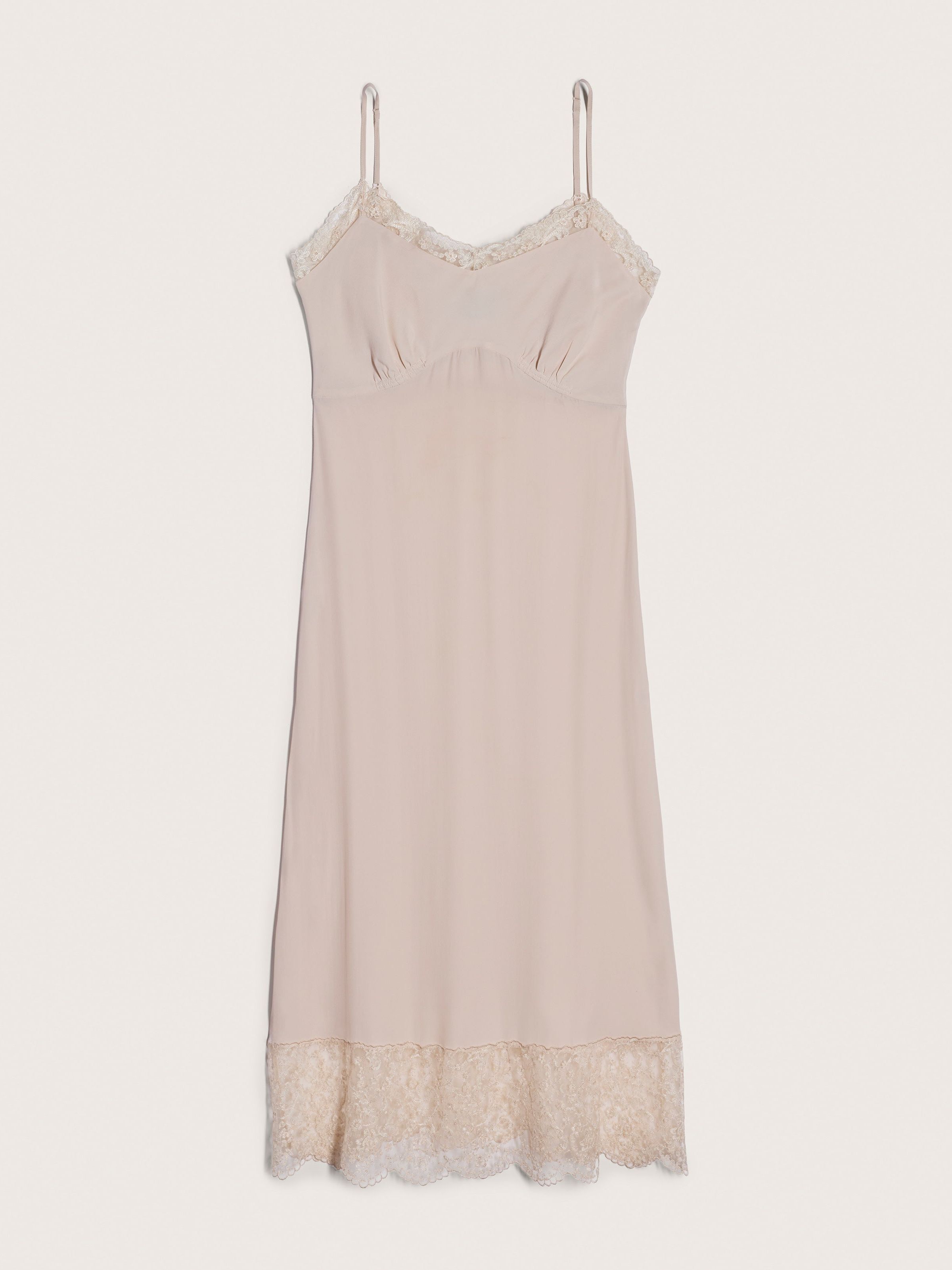 Lace Trim Slip Dress