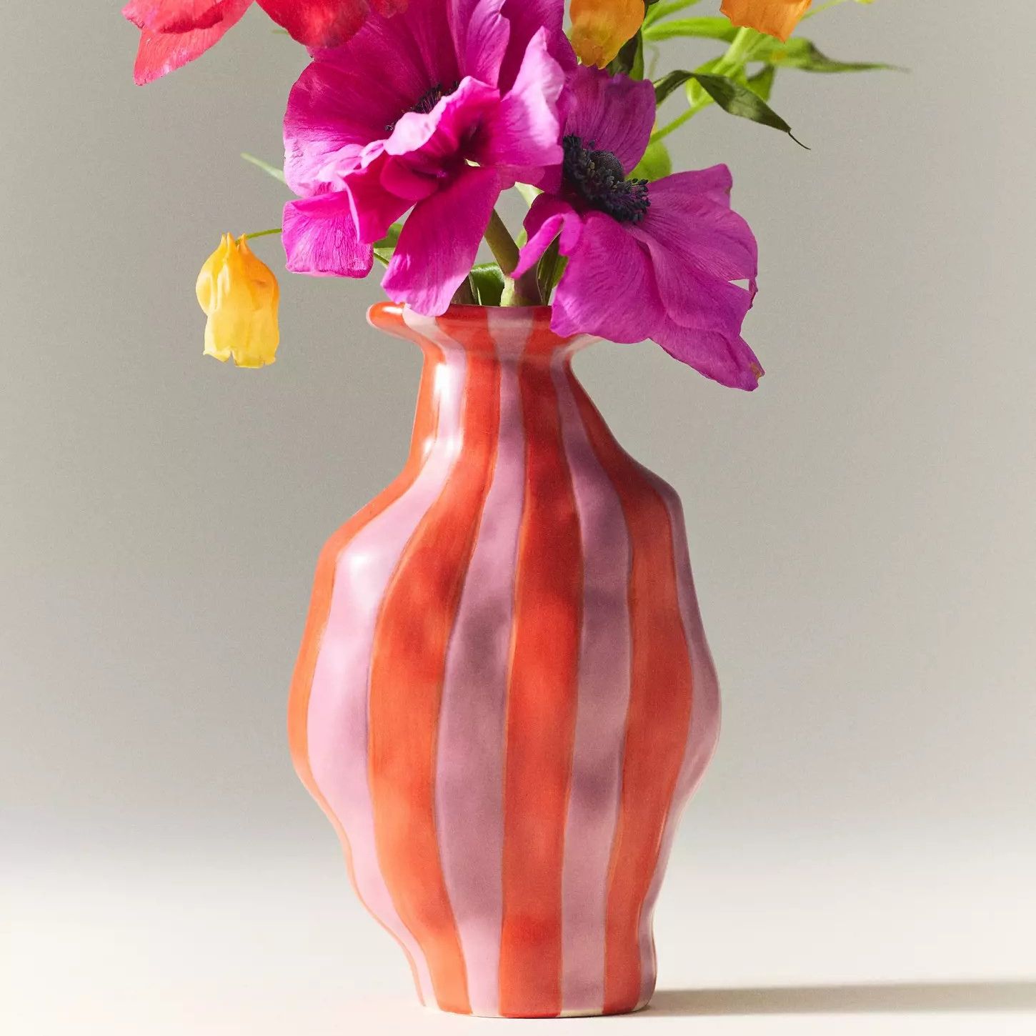 Anthropologie, Maya Eline Leroy Striped Ceramic Vase