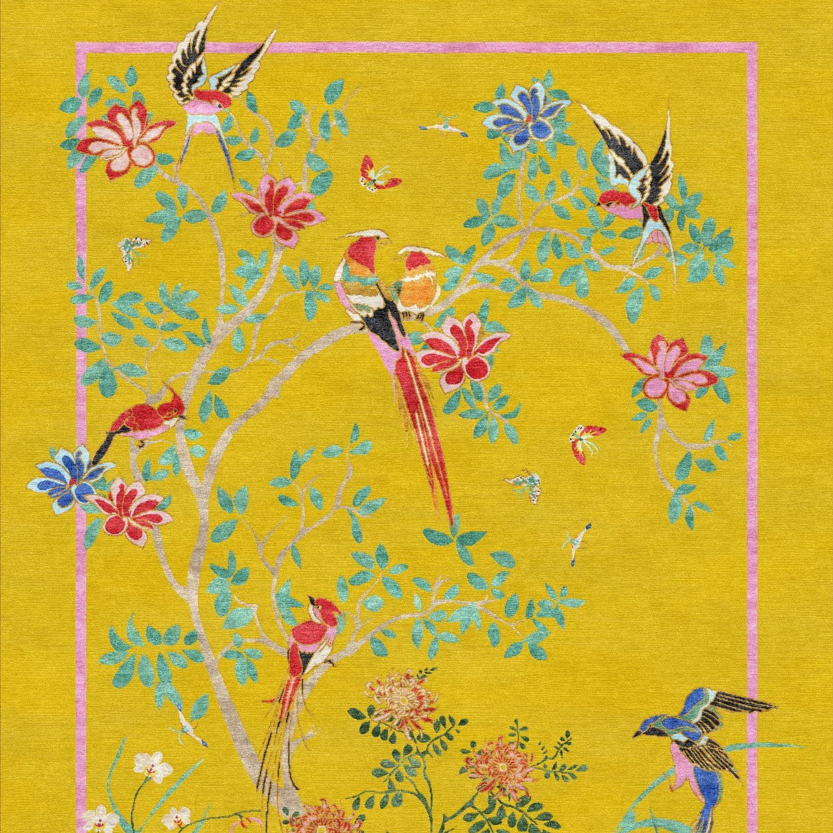 Birdsong Yellow - Hand Tufted Rug