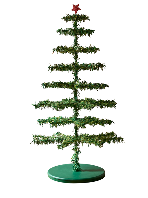 Noel Remnant Fabric Christmas Tree